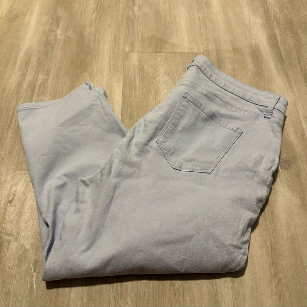 Talbots Light Blue High Waist Jegging Crop Jeans Sz 16P - Picture 10 of 10